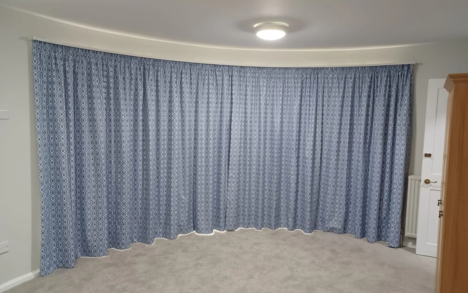 Blackout curtains for a private school's dormitories
