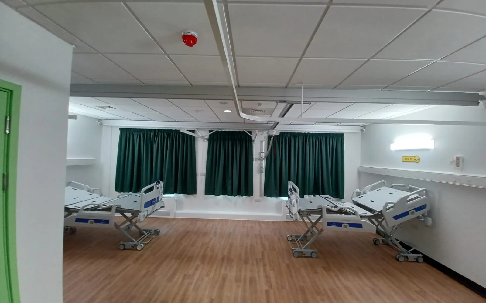 Safety curtains for a community hospital refurbishment.